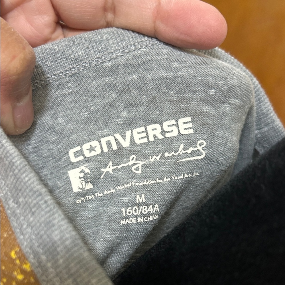 Converse / ANDY WARHOL Gray and Multicolor Raglan Tee - Picture 5 of 5